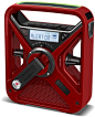 The Eton American Red Cross FRX3 radio powers up with a hand crank or solar panel. #REIGifts: 