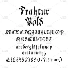 哥特式风格,字体,色彩鲜艳,华丽的,字母,字母表次序,华贵,信函,复古