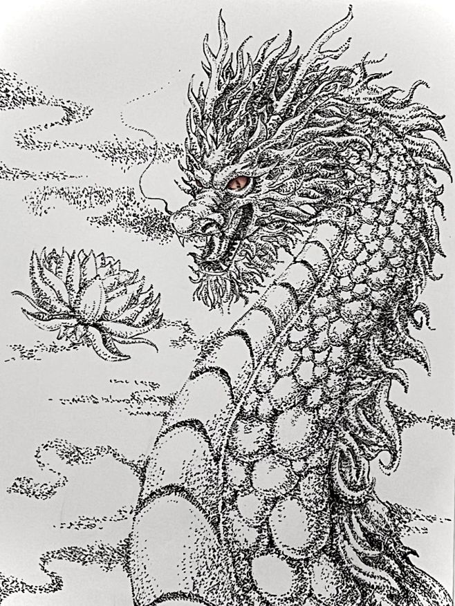 龙点构成｜点画平面构成作业简单版过程