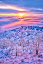 Sunrise above the clouds by Lars Leber