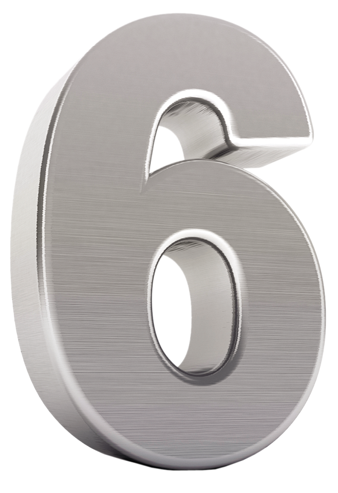 质感3D立体数字6