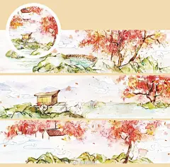 之前出的一些古风胶带整理。-画釉纸