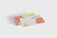 企业品牌文艺精致名片样机素材模板素材Business Card Mock-Ups插图(3)