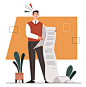 Vector man reading list