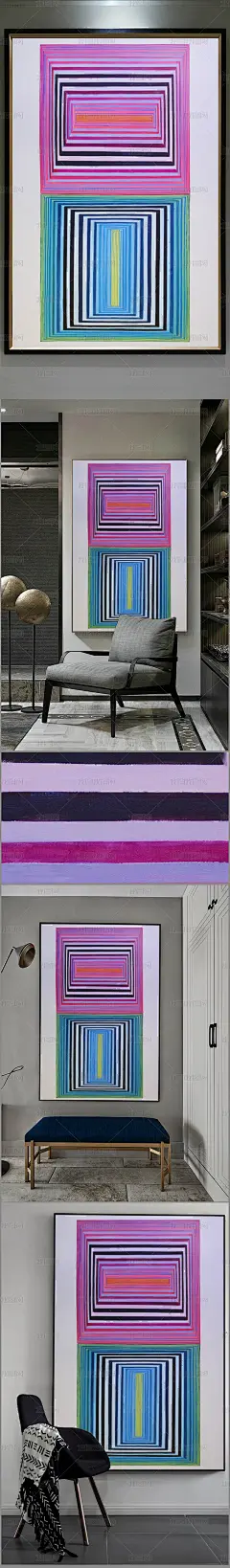 高清立体抽象油画艺术玄关（一千三百五十九）