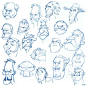 soonsang works - free drawing"face thumbnail sketch" : soonsang works - free drawing"face thumbnail sketch"