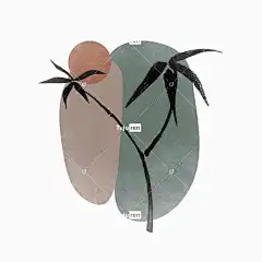 竹子 植物 波西米亚风 艺术 自然 画画 颜色 简单 简单的