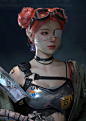 Pink Pucca Haired Girl