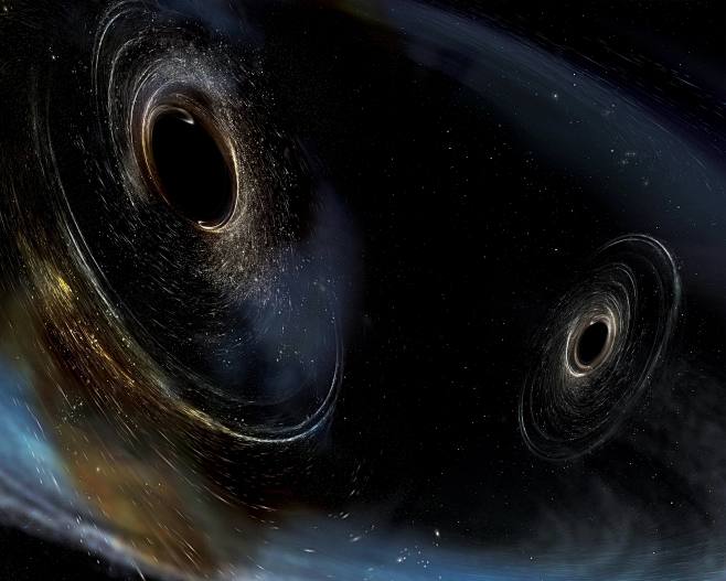 由两个恒星质量级黑洞碰撞所产生的引力波事...