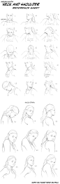 Comic Art Reference � Necks and Shoulders Reference Sheet