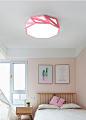 北欧卧室吸顶灯几何儿童房间灯彩色LED创意个性温馨浪漫客厅灯具-淘宝网