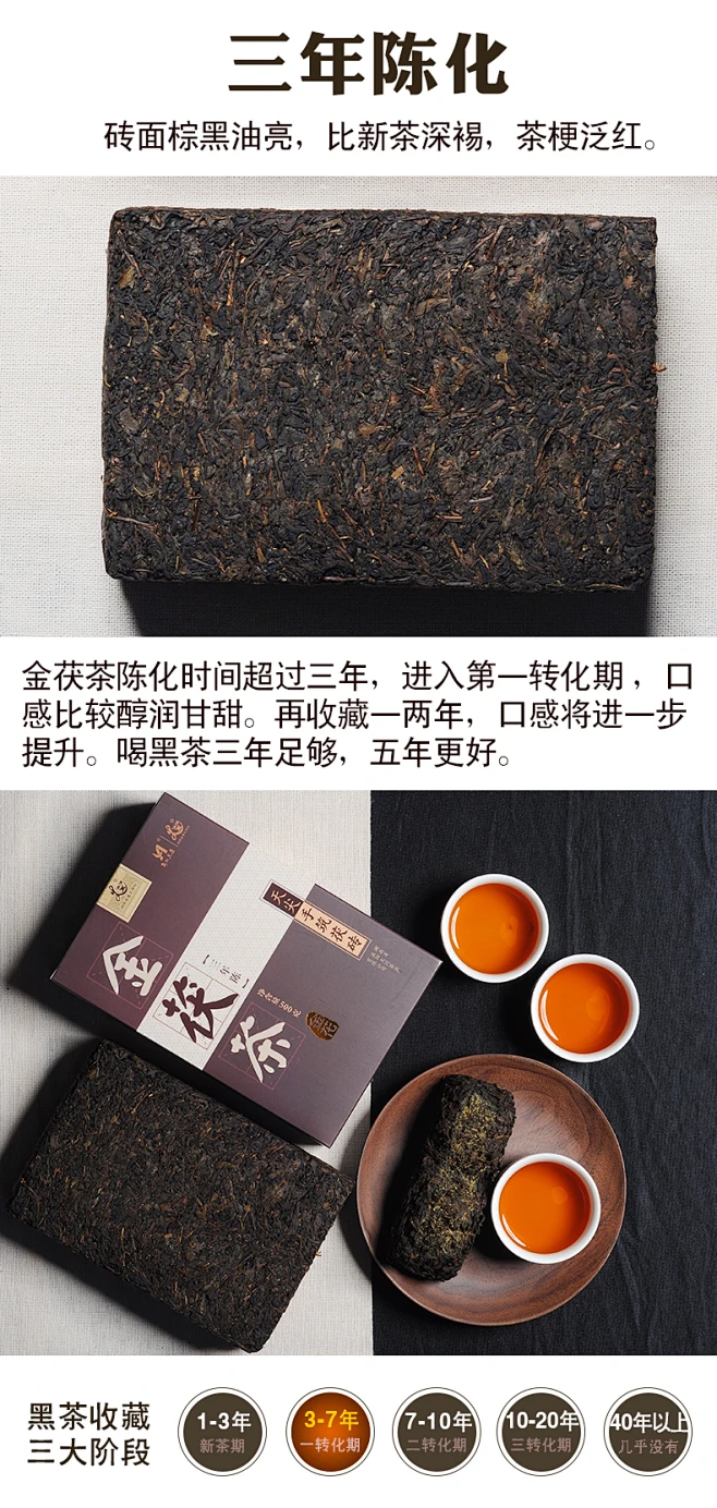 黑茶湖南安化安化黑茶正宗茯砖茶金花天尖茯茶湘浓茶叶陈年安华-tmall.com天猫-花瓣网