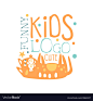 funny-cute-kids-logo-baby-shop-label-fashion-vector-19664247