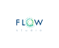 FlowStudio商标 瑜伽 冥想 绽放 健康 O字母 圆点 科技