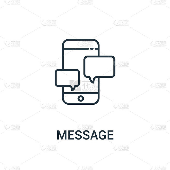 message icon vector from ads collection. Thin line