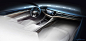 Volkswagen T Prime Concept GTE Interior Design Sketch Render