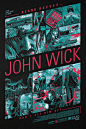 John Wick Poster  After the success of his Mad Max Fury Road private poster commission, Christopher Cox was asked 