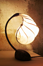 Table lamp Handmade Calm Ambient Light Paper Wood Organic Sustainable
