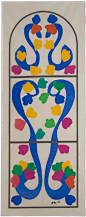 亨利·马蒂斯，《葡萄树》彩绘玻璃草图