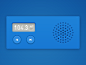 Widget2 blue widget graphic am fm radio