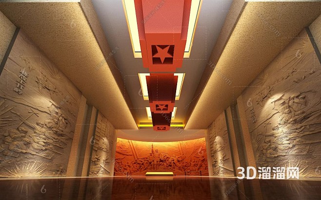 现代 展厅 序厅3D模型