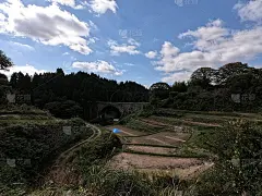 日本熊本的乡村景色