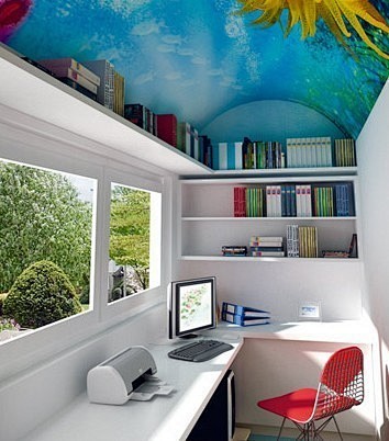 阳台改造的小书房，喜欢吗？？