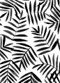 black leaves #ink #pattern