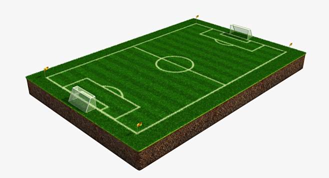 3d soccer field mode...