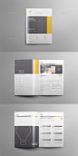 40 Pages Elegant Project Proposal Template (InDesign, Word) #proposal #brochure #template #indesign