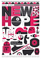 Star Wars A New Hope Retro Scandinavian style poster by handz #采集大赛#