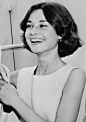 Audrey Hepburn aboard the S.S. Queen Mary leaving New York City, June 1957.