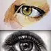 手绘 插画手绘 手稿 素描 铅笔画 眼
