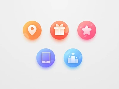 一些干净的图标图标说明 ui-花瓣网