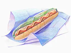 插画：彩铅美食 (9)