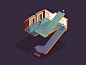 Isometric office : Personal project.