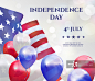 7月4日美国独立日的背景图片素材