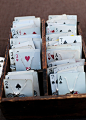 Jewelry on playing cards ...I like this idea