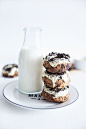 donut cakes with white chocOlate and oreos(Baking Cookies Photoshoot)