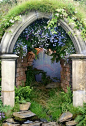 花园拱门，花园小径和法国普罗旺斯
