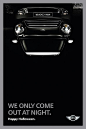 We only come out at night | Mini Cooper ad