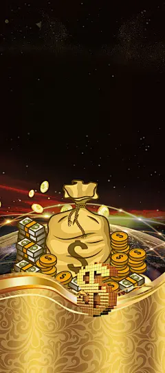 酷黑金融理财宣传X展架