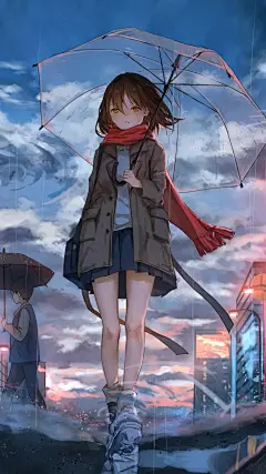 手机壁纸|二次元下雨专题第七期 好雨知时节 By:B站盐泽 2021年3月31日