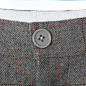ts转向 2013秋季新款英伦帅气灰色格子长款西裤 女 turn signal 原创 设计