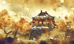 手绘古风人物系列---背影侧影  唯美古风 治愈系风景 古风头像(1772×1063)