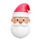 萌趣卡通3D立体圣诞节新年icon图标形插图APP UI插画PNG免抠素材