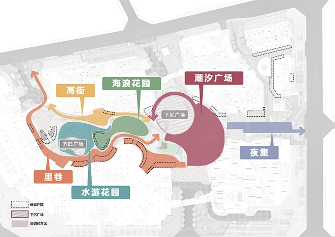 image成都万象城景观平面分析图-花瓣网