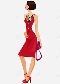 手绘卡通人物时尚美女 免费下载 页面网页 平面电商 创意素材