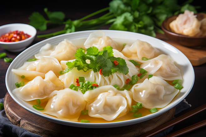 美食饺子猪肉水饺汤饺水饺图片摄影图