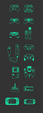 Free Game Set by Radoslav Krumov, via Behance#Minimalist #Illustration #icon: